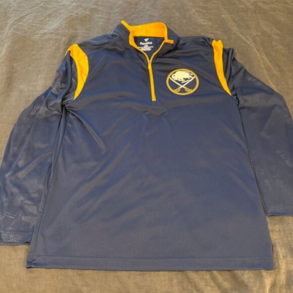 Buffalo Sabres Fanatics Quarter-Zip Pullover – Size Large - Picture 1 of 6
